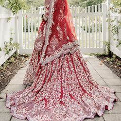 Indian Bridal Lehenga Including Jewelry 