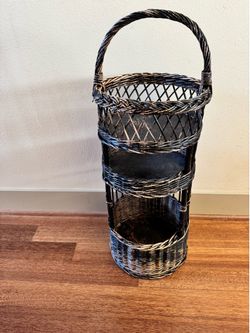 Decorative basket stand