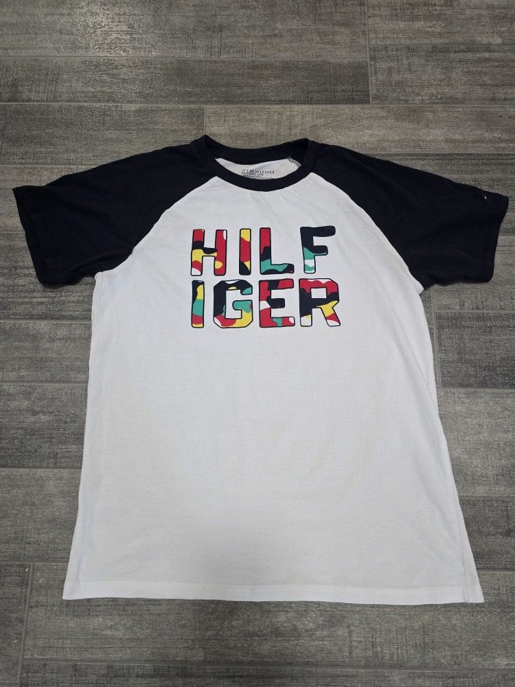 Tommy Hilfiger Kid Boys XL 20 Bright Camo Short-Sleeve Graphic Tee