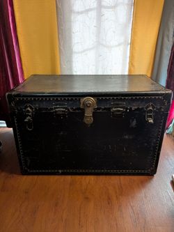 Black Antique Trunk