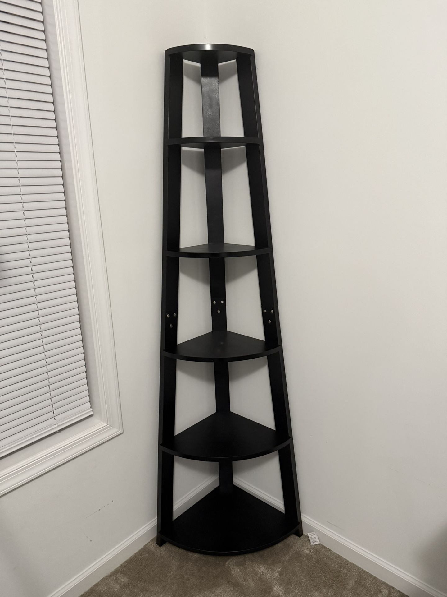 Black Corner Shelving Unit
