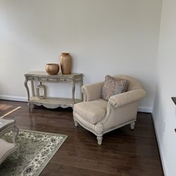 Elegant French Provincial Living Room Set - Sofa + Chaise + Tables + Rug - Leesburg VA - $1,999  OBO