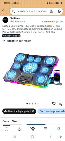 ChillCore A21 Laptop Cooling Pad
