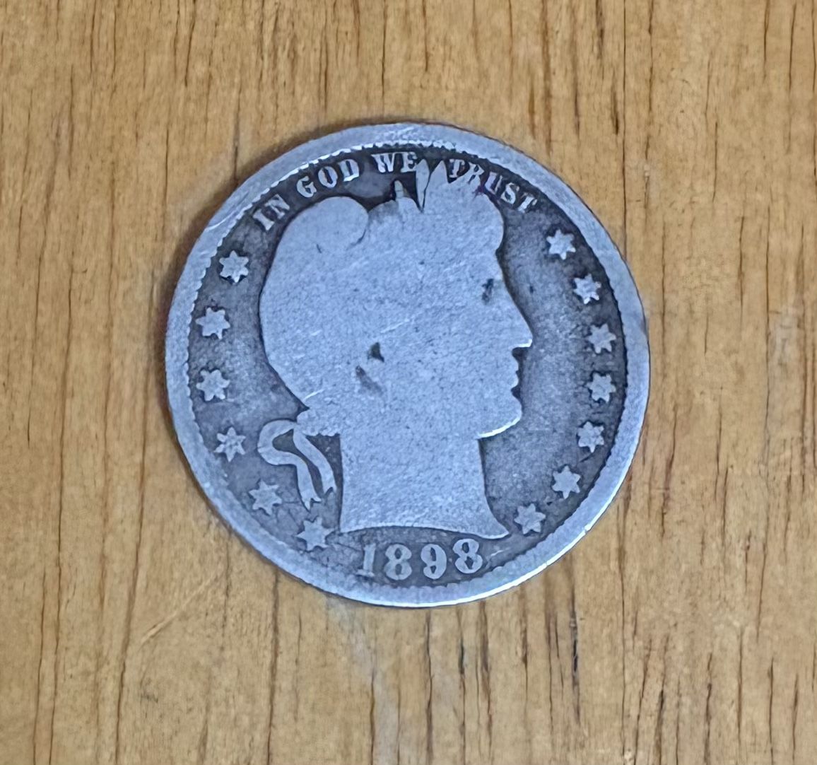 1898 P Barber quarter