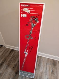 New Troy-Bilt 25cc Gas Hedge Trimmer with Attachment Capability, TB25HT