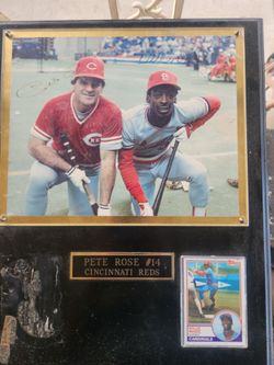 Pete rose autograph photo