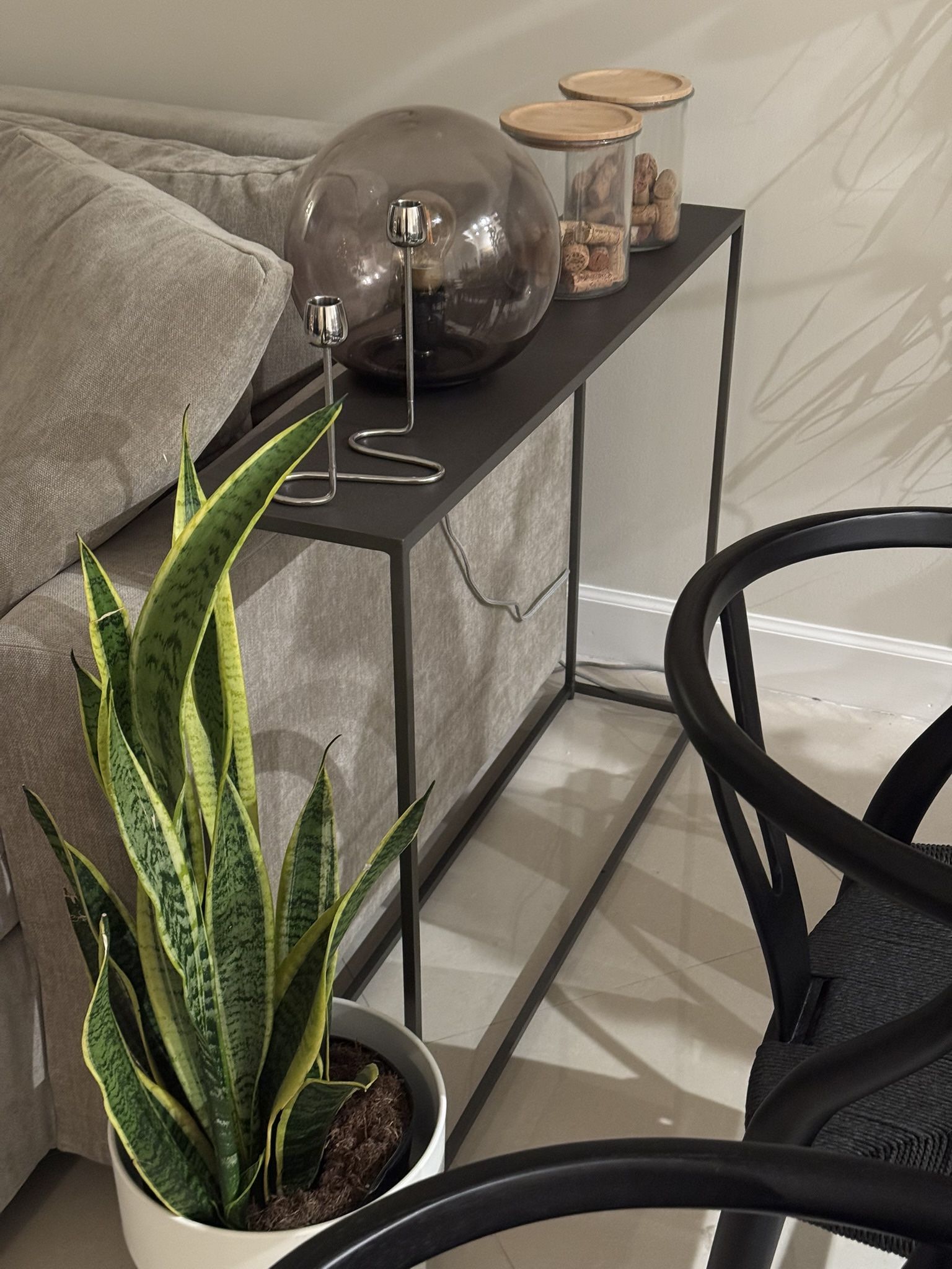 CB2 Metal Console Table