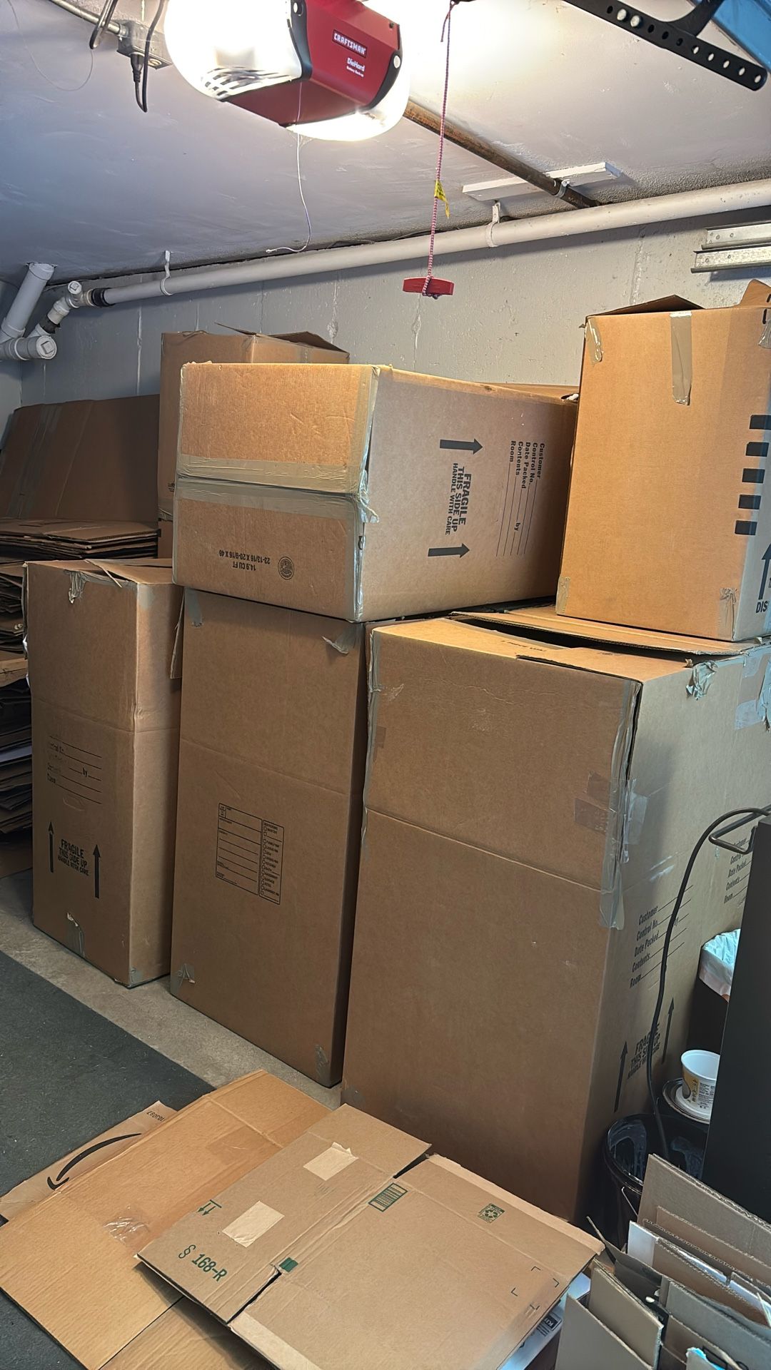 6+ Large Wardrobe Moving Boxes w packing Paper