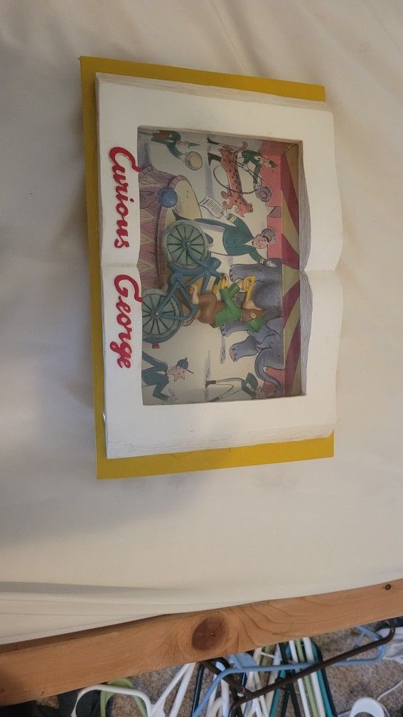 Curious George Book Shadow Box