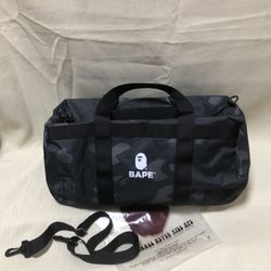 Bape Black Camo Duffel Bag