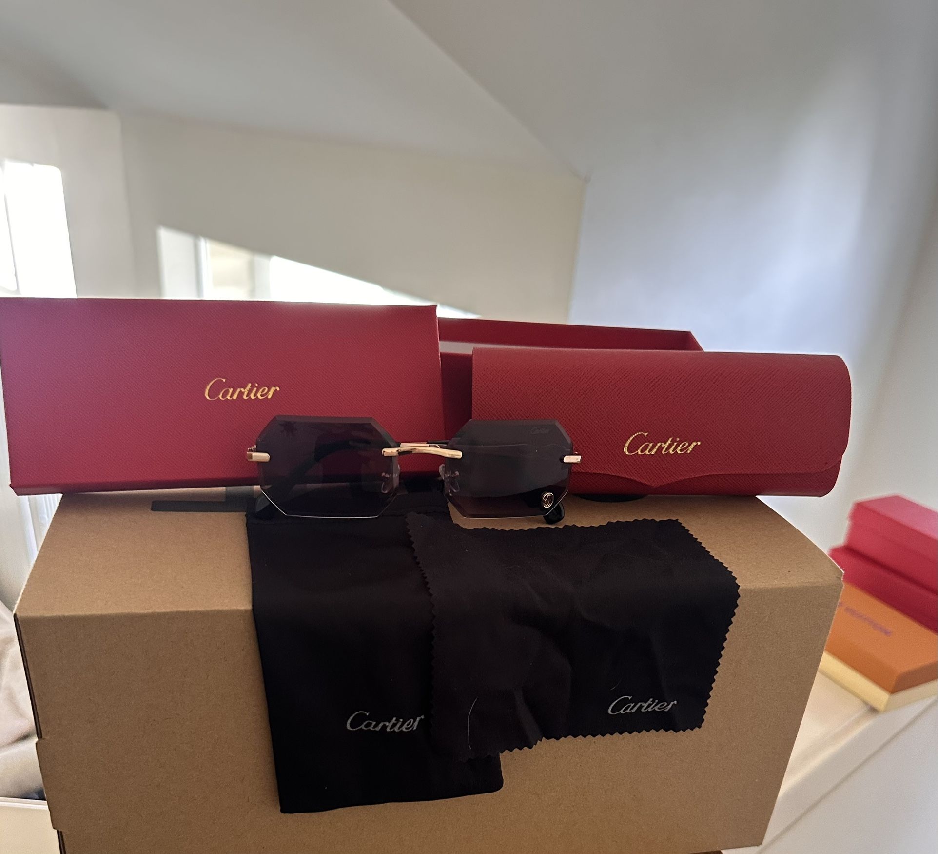 Cartier Designer Sunglasses w/ All Original Packaging