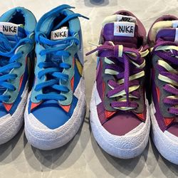 Size 6 Nike Blazer Lows (2) sacai x KAWS