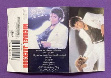 VINTAGE Michael Jackson Thriller Cassette Rare Original -  Finland
