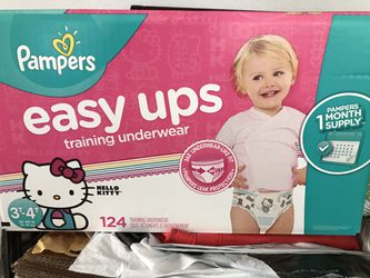Pampers Easy Ups Training Pants, 3T - 4T, 124 Count