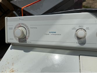 Whirlpool electric dryer