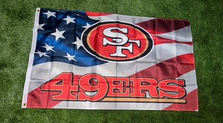 49ers flag size 5’x3’