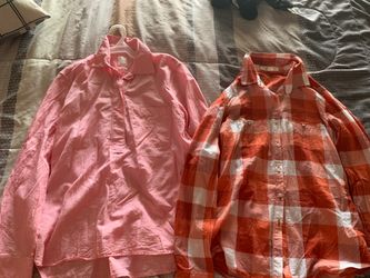 Two long sleeve women’s shirts size small