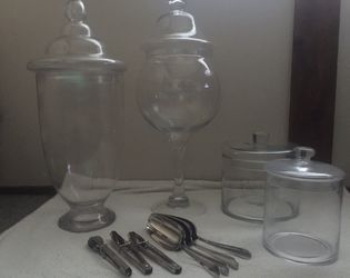 Cookie/candy glass jars