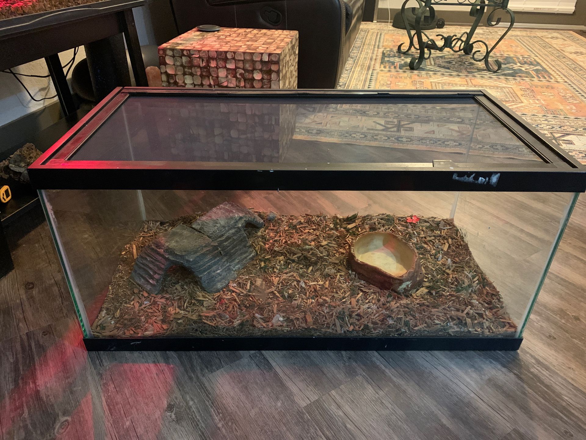 40 gallon Reptile snake turtle lizard tank cage enclosure habitat ball python bearded dragon aquarium