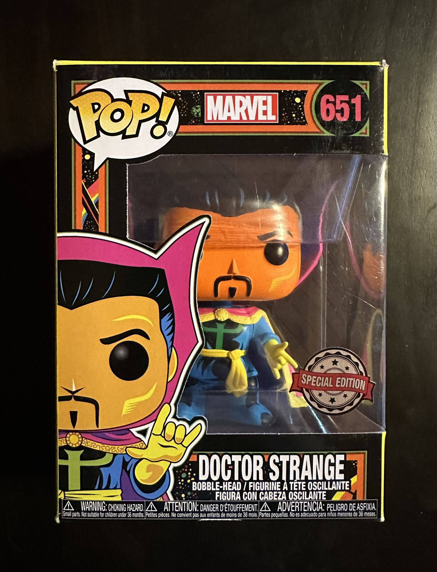 Funko 48848 Marvel Black Light Dr. Strange, Multicolored (NEW/SEALED)