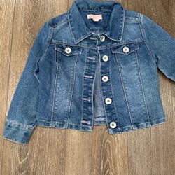 Girls Jean Jacket With Sequins Size 7
