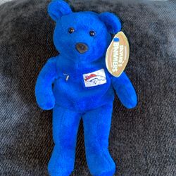 Salvino's Bammers John Elway #7 Broncos 1999 Blue Beanie Bear