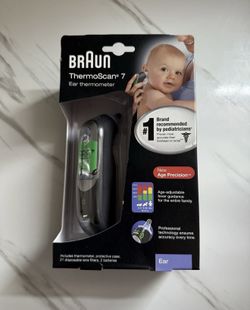 BRAUN THERMOSCAN 7 DIGITAL EAR THERMOMETER AGE ADJUSTABLE PROFESSSIONAL IRT6520