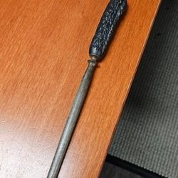 Antique Vintage Knife sharpener Steel - Deer Antler Handle, sharpening steel rod