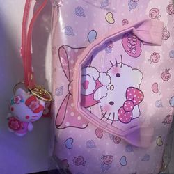 HELLO KITTY KEYCHAIN&MINI HANDBAG