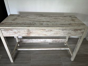 Desk, White Washed with drawer.