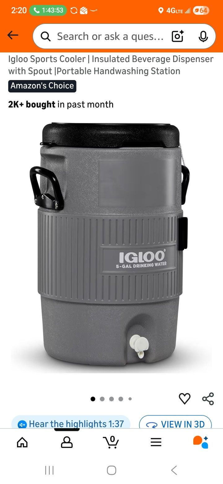 IGLOO Sports Cooler