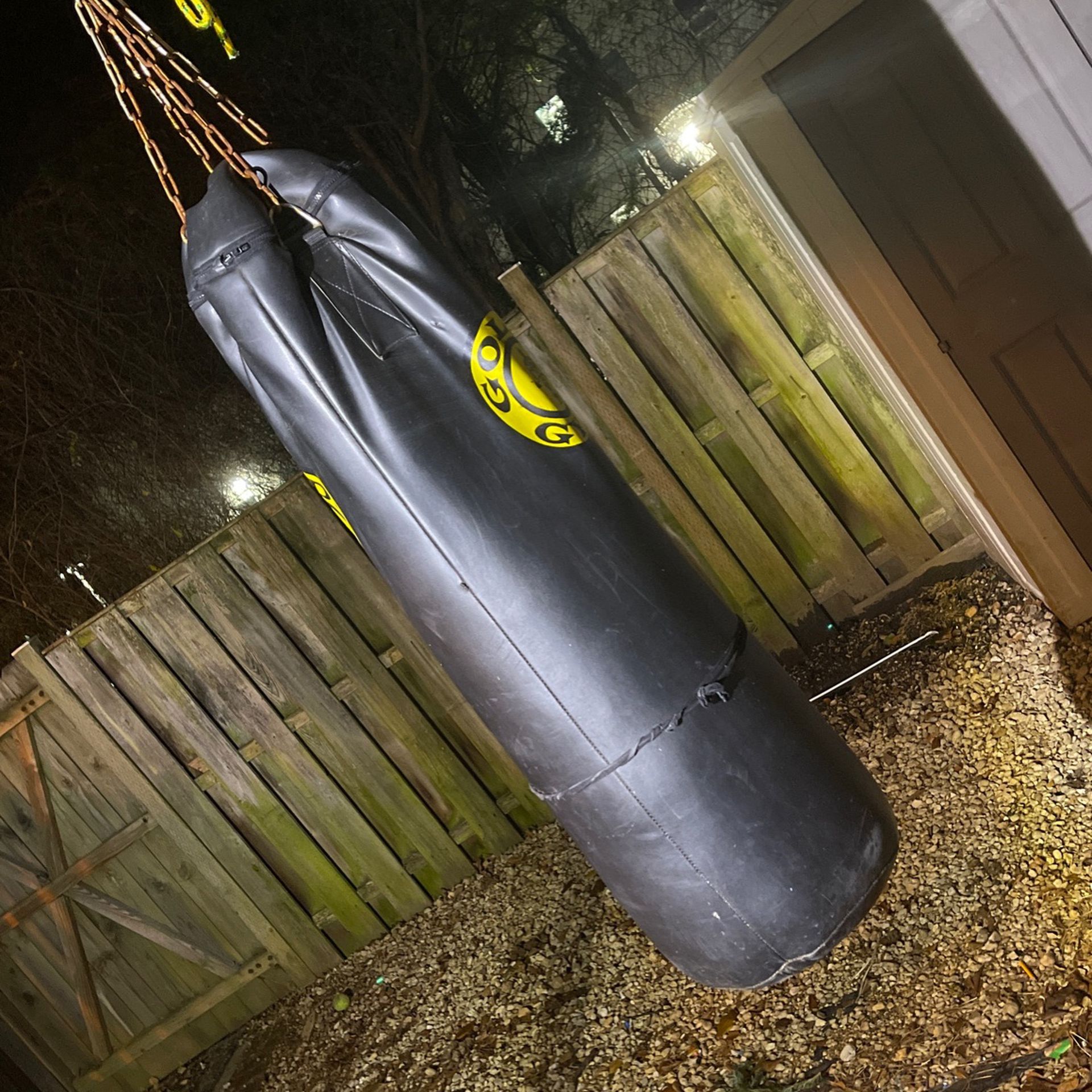 Leather Gold’s Gym Boxing Punch Bag