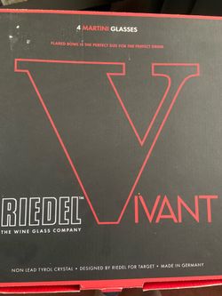 New Reidel Martini glasses