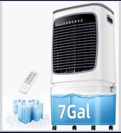 Evaporative Air Cooler for 645Sq.ft of Space, Air Cooler with 7.0-Gal Water Tank, $155