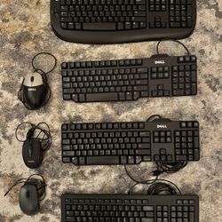 4 Keyboards + 3 Mice Bundle (Dell & Microsoft) – Working $50 For All