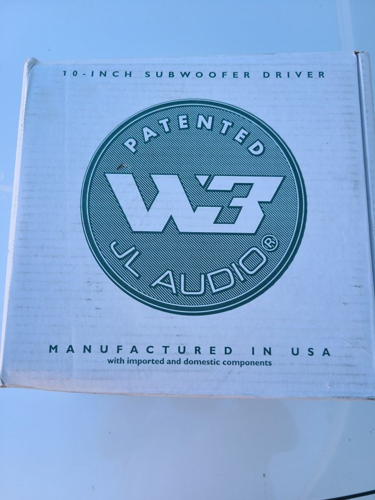 Jl audio w3v3-8ohm 10" subwoofer sub car audio