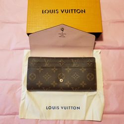 Louis Vuitton Pink/Brown Wallet 