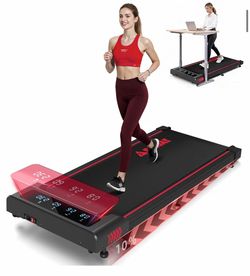 Walking Pad with 10% Incline Treadmills for Home, 4 in 1 6.2MPH Walking Pad Under Desk Treadmill with Full Screen LED Display, 2.75HP Brushless Drive,