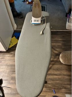Ironing Board with Black and Decker Steam Iron