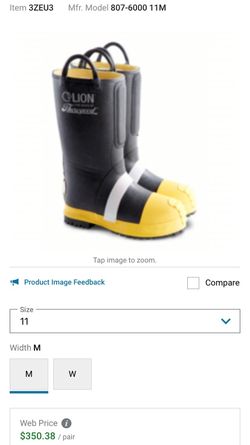 Lion: Fire Safety Boots, Thorogood, Rubber Kevlar Insulated Boots