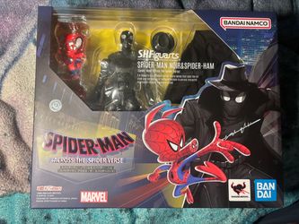 Spider-Man: Across the Spider-Verse S.H.Figuarts Spider-Man Noir & Spider-Ham Action Figure Set