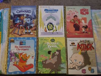 Lot of 6 Disney Golden Little Books