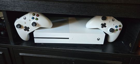 Xbox One S Console with Two Controllers