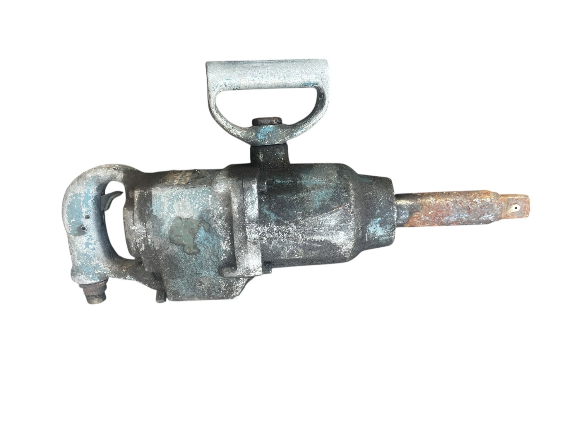 Vtg Rockford Extended Anvil Pneumatic Heavy-Duty 1” Air Impact Wrench Untested. As is