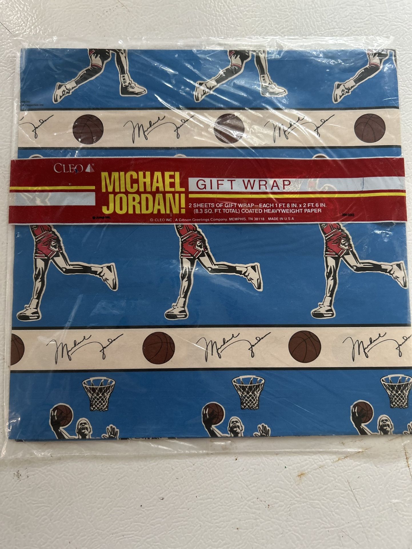 Michael Jordan Gift Wrap Paper ( Never Opened )