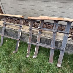 Metal shop workbench legs