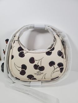 Coach Carmen Mini Crossbody Bag With Cherry Print NWT