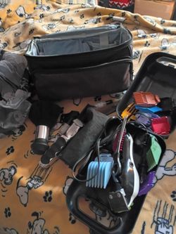 Hair Clipper Set with Guards and Carry Case