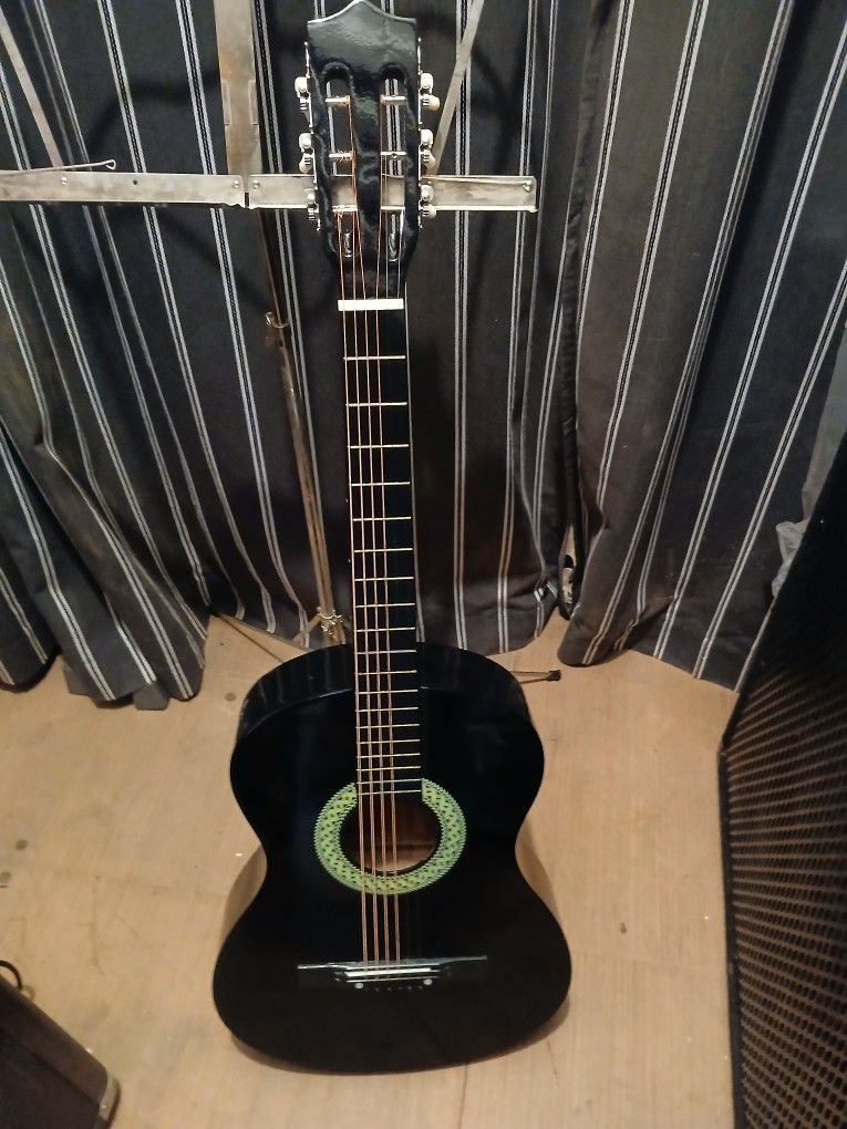 Brand New Acoustic Guitar, Already Setup, Tuned And Ready To Go, Plays And Sounds Great.