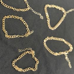 Gold Plated Cuban Bracelets 